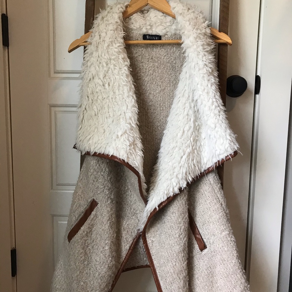 Fur lined vest